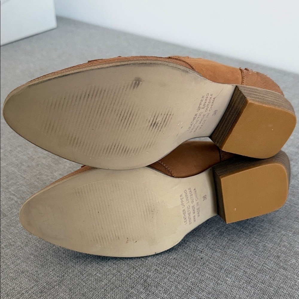 Anthropology, Silent D Tarvita Tan Leather Mules - Picture 9 of 9
